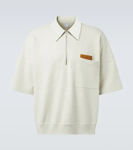 Polo de jersey de algodón con cremallera - Bottega Veneta - Modalova