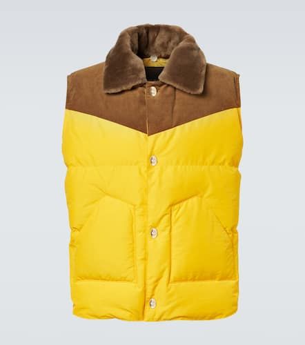 Brixton corduroy-trimmed puffer gilet - Wales Bonner - Modalova