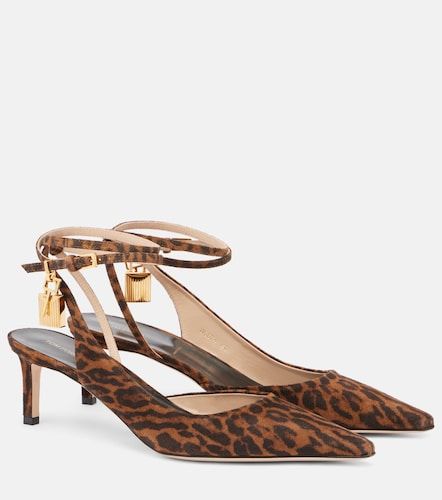 Padlock 55 suede slingback pumps - Tom Ford - Modalova