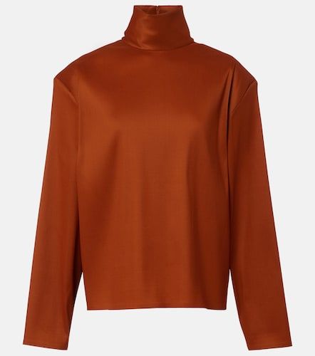 Saint Laurent Top in misto seta - Saint Laurent - Modalova