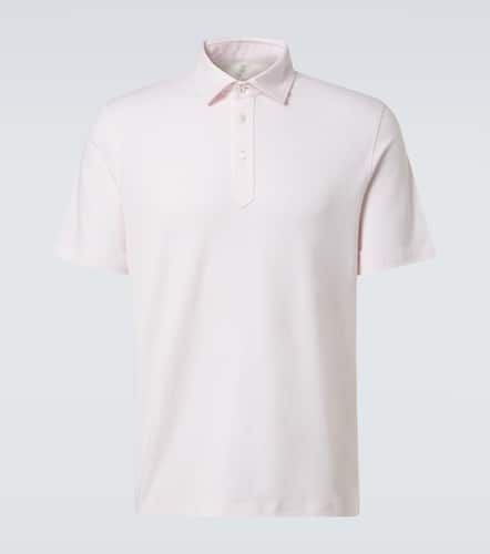 Cotton and linen piquÃ© polo shirt - Brunello Cucinelli - Modalova