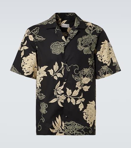 Moncler Printed cotton poplin shirt - Moncler - Modalova