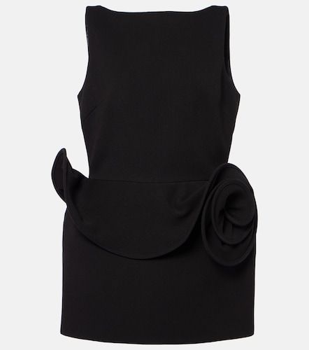 Floral-applique ruffled minidress - Magda Butrym - Modalova