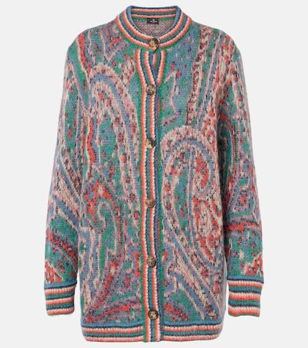 Paisley mohair-blend jacquard cardigan - Etro - Modalova