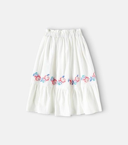 Falda Jane de algodón floral bordada - C'era Una Volta - Modalova