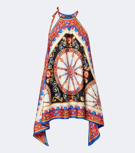 Top Carretto de sarga de seda - Dolce&Gabbana - Modalova