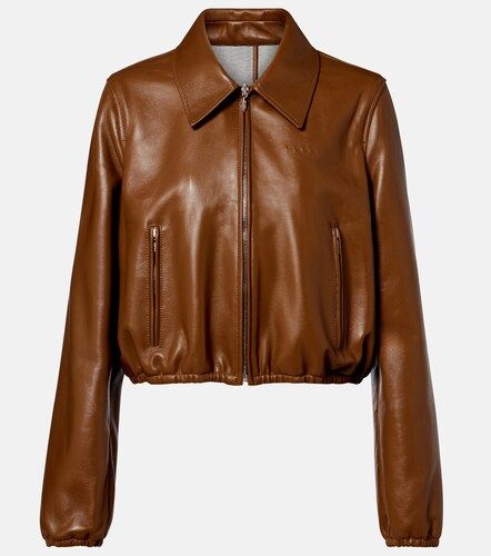 Gucci Bomber in pelle - Gucci - Modalova