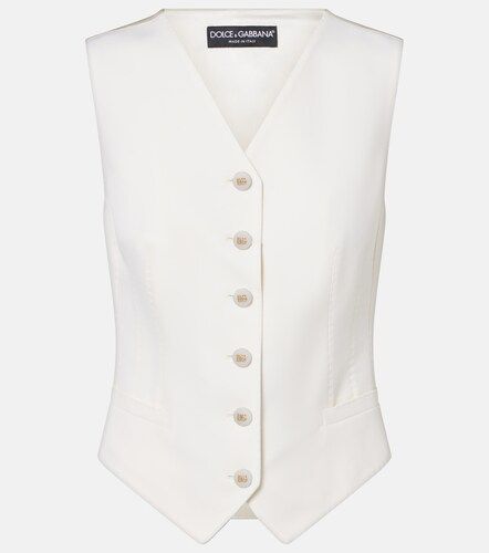 Wool and silk-blend vest - Dolce&Gabbana - Modalova