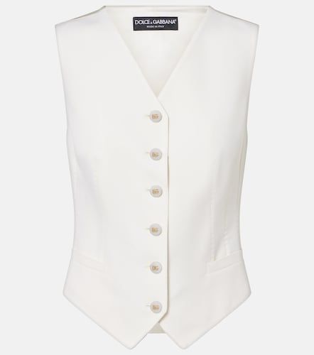 Wool and silk-blend vest - Dolce&Gabbana - Modalova