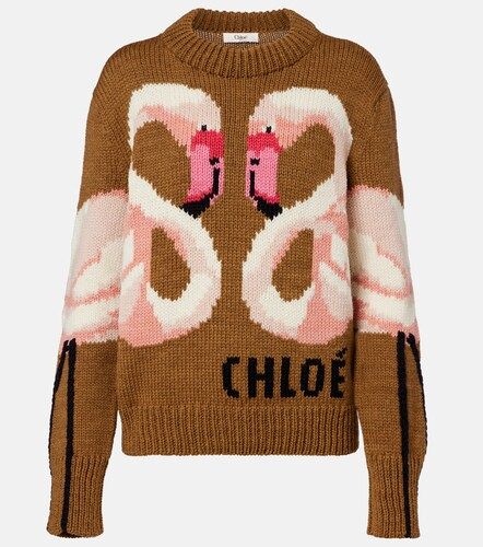 Chloé Pullover aus Woll-Jacquard - Chloe - Modalova