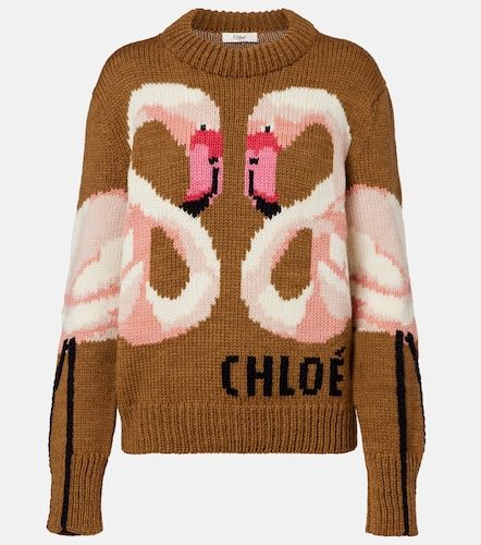 Chloe Wool jacquard sweater - Chloe - Modalova