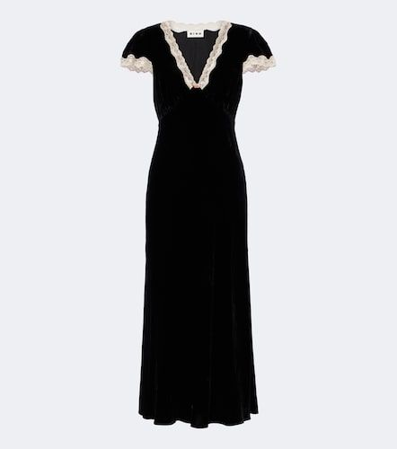 Midikleid Clarice aus Samt mit Spitze - Rixo - Modalova