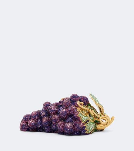 Clutch Grapes Concord con cristalli - Judith Leiber Couture - Modalova