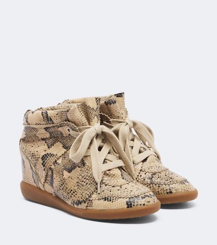 Sneakers Bobby in pelle effetto serpente - Isabel Marant - Modalova