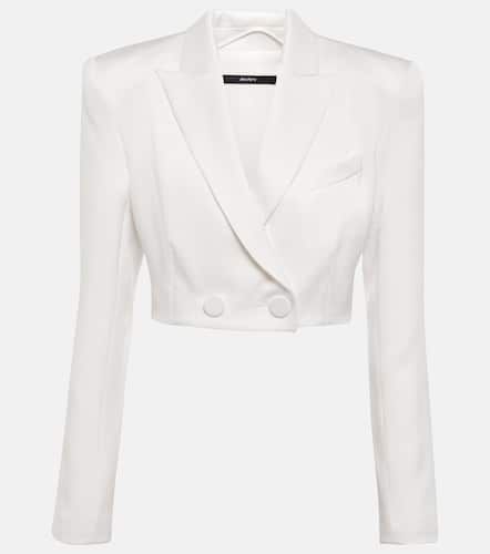 Parker cropped satin crÃªpe blazer - Alex Perry - Modalova