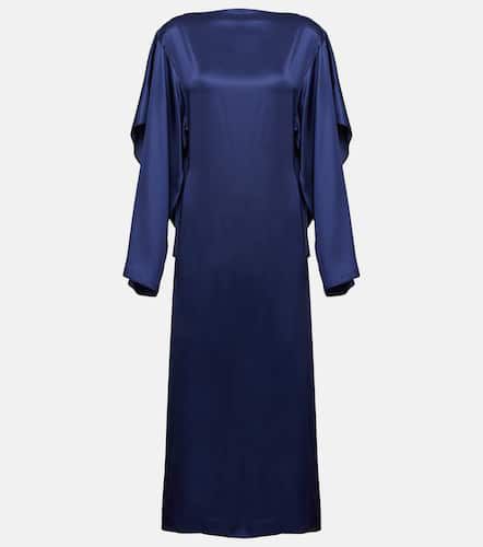 Draped satin midi dress - MM6 Maison Margiela - Modalova