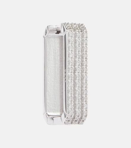 EÃ©ra Long Candy 18kt white gold single earring with diamonds - Eera - Modalova