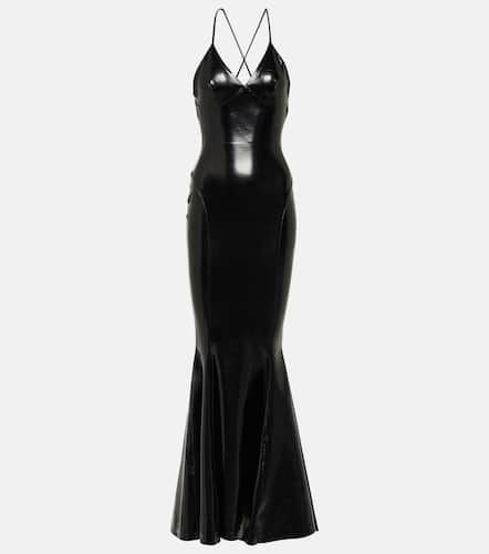 Open-back faux patent leather maxi dress - Norma Kamali - Modalova