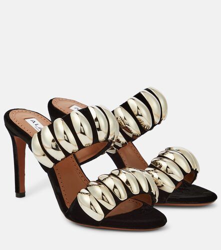 Tribale embellished suede mules - Alaia - Modalova