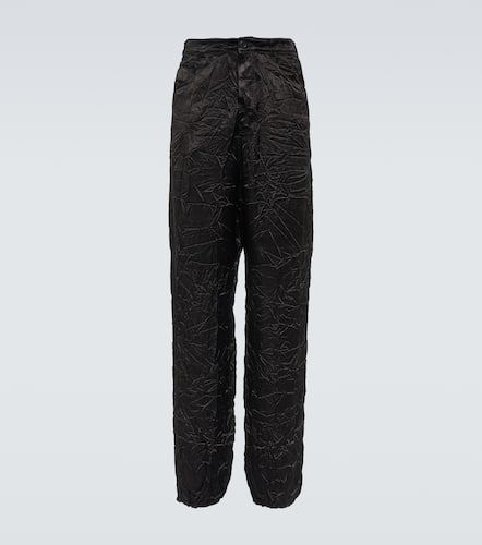 Pantalones anchos de satén - Balenciaga - Modalova