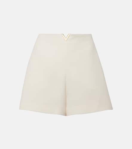 High-Rise Shorts VGold aus Crepe Couture - Valentino - Modalova