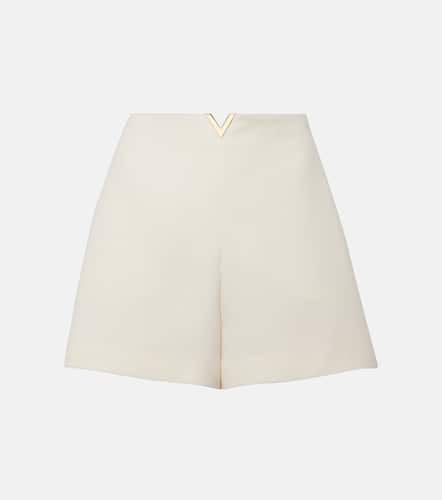 Shorts de Crepe Couture de tiro alto con VGold - Valentino - Modalova