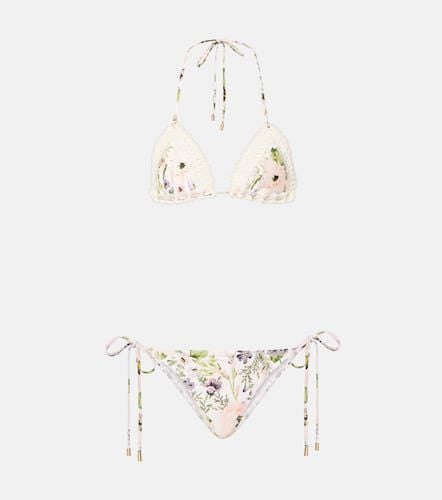 Halliday floral crochet bikini - Zimmermann - Modalova