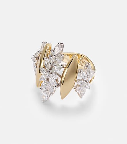 Golden Strada 18kt gold and white gold with diamonds ring - Yeprem - Modalova