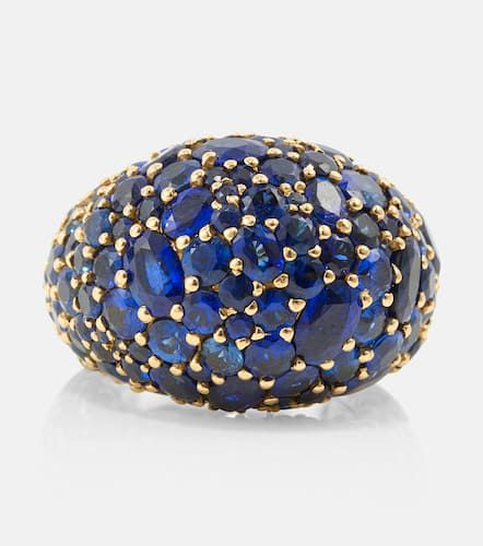 Azzurra Dome 18kt gold ring with sapphires - Octavia Elizabeth - Modalova