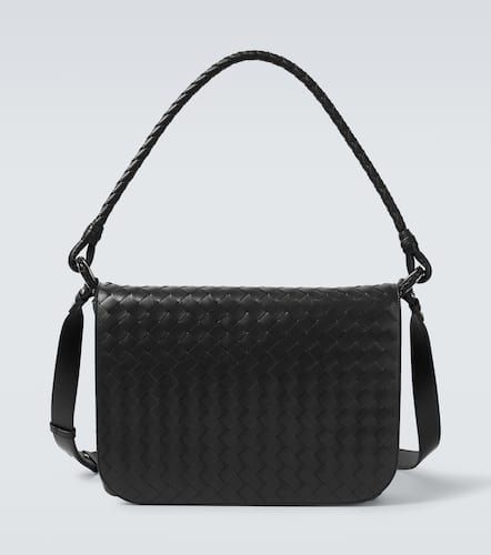 Swing Intrecciato Medium leather messenger bag - Bottega Veneta - Modalova