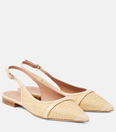 Jama raffia slingback ballet flats - Malone Souliers - Modalova