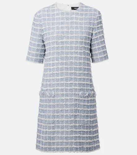 Abito corto in tweed di misto cotone - Versace - Modalova