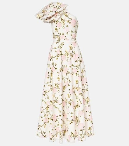 One-shoulder ruffled cotton cocktail dress - Giambattista Valli - Modalova