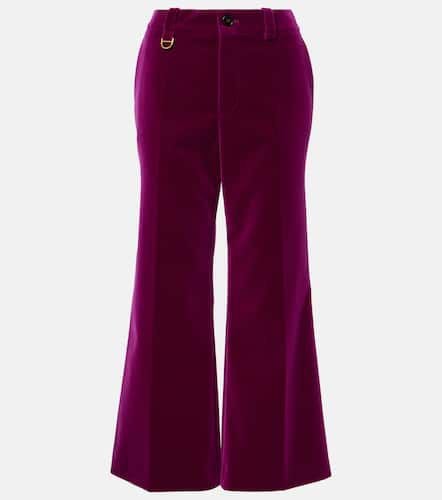 ChloÃ© Cotton velvet cropped bootcut pants - Chloe - Modalova