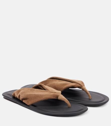 Suede thong sandals - Brunello Cucinelli - Modalova