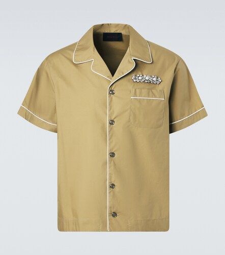 Camicia bowling in cotone con cristalli - Simone Rocha - Modalova