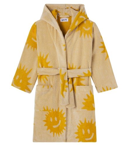 Bata de felpa de algodón estampada - Molo - Modalova