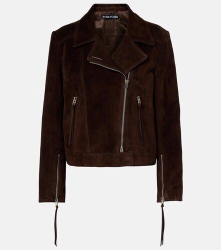 Tom Ford Giacca biker in camoscio - Tom Ford - Modalova