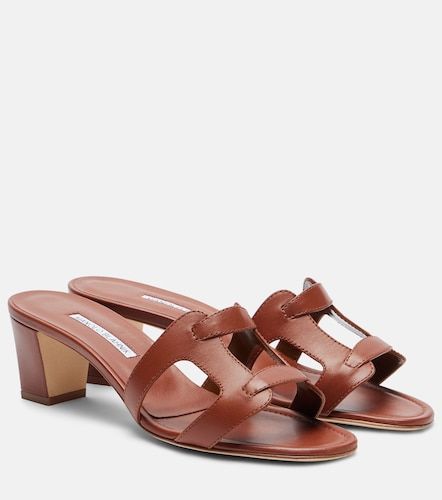 Mules Grellanu 50 de piel - Manolo Blahnik - Modalova