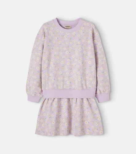Vestido Maggie de jersey de algodón floral - Wheat - Modalova