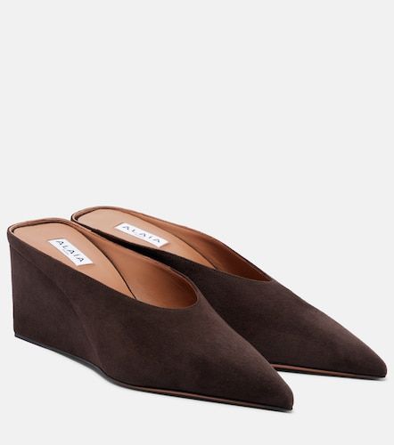Alaïa Mules con cuña Cube de ante - Alaia - Modalova