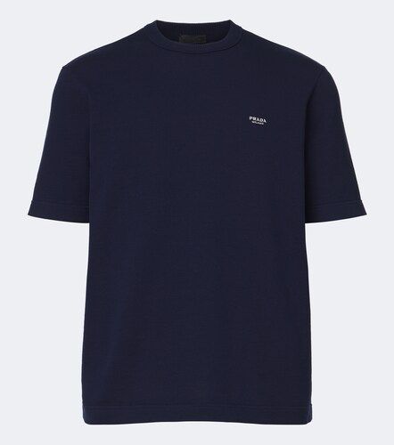 Prada Camiseta de algodón con logo - Prada - Modalova