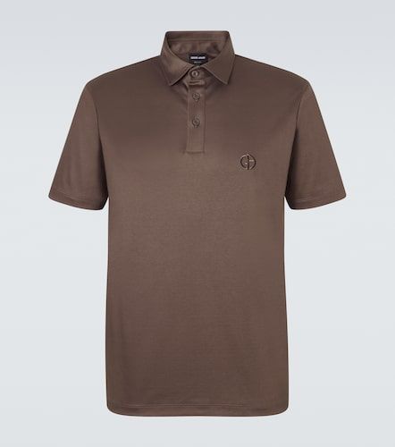 Polo de algodón con logo - Giorgio Armani - Modalova