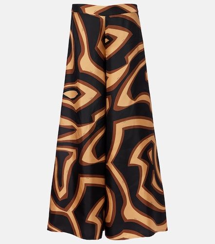 Labirinto silk satin wide-leg pants - Pucci - Modalova