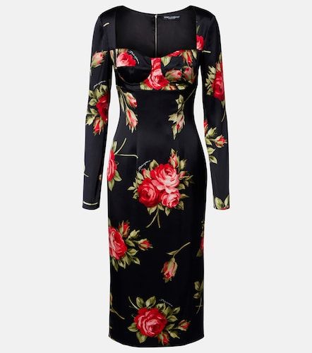 Abito con stampa floreale - Dolce&Gabbana - Modalova