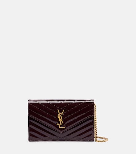 Cartera con cadena Cassandre Envelope de piel - Saint Laurent - Modalova