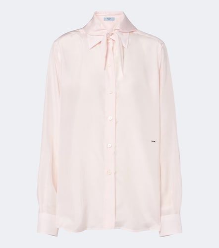 Prada Hemd aus Seidenpopeline - Prada - Modalova
