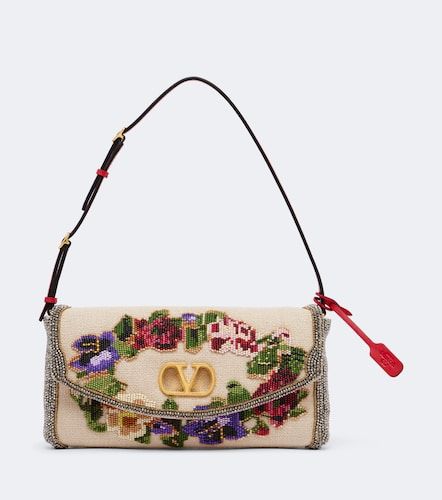 Borsa a spalla DeVain Small con perline - Valentino Garavani - Modalova