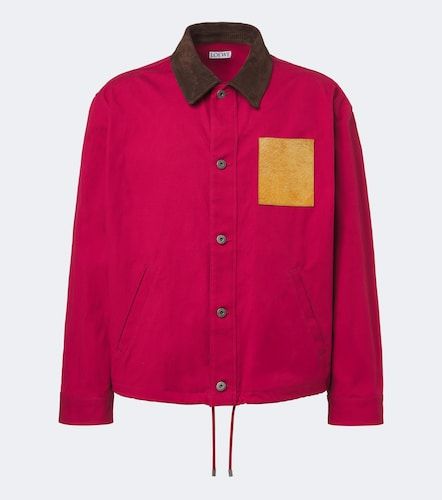 Loewe Giacca in cotone con suede - Loewe - Modalova