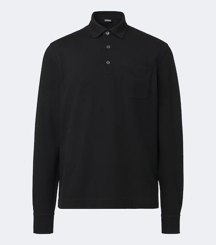 Zegna Polo de piqué de algodón - Zegna - Modalova